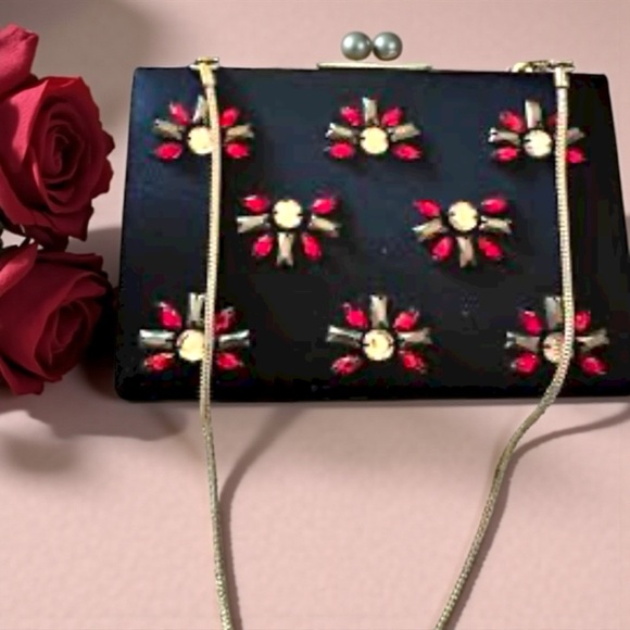 kate spade Handbags - Kate Spade Tiny Emmanuel Crystal Bag - Satin Clutch Is Perfect For Evenings Out